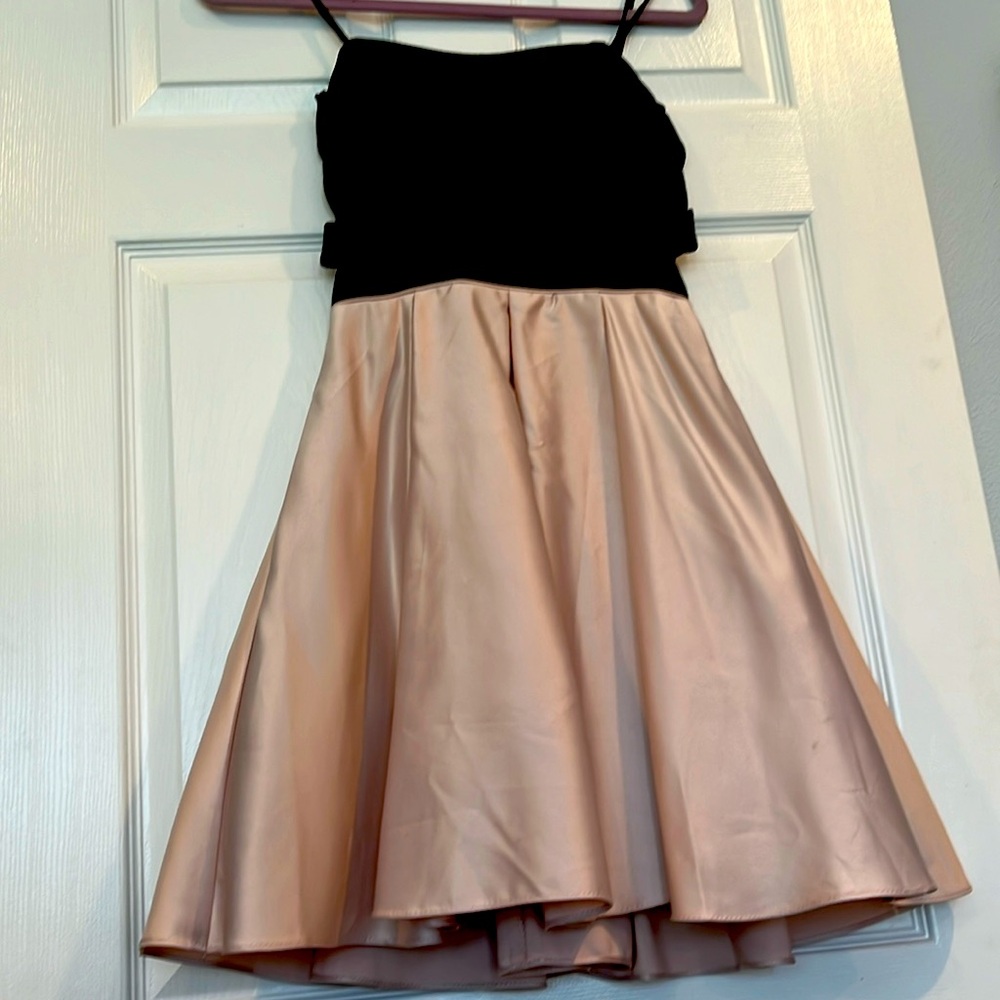 Black and pink dress